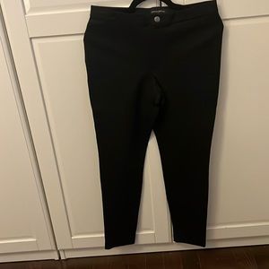 Banana Republic black stretch pants with button closure - size 10